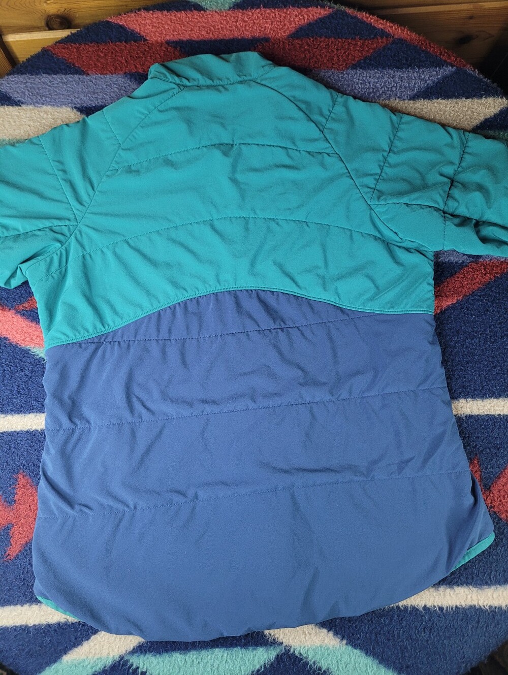 Patagonia Pack In Jacket Womens Large Borealis Green Blue Full Zip - Picture 5 of 8